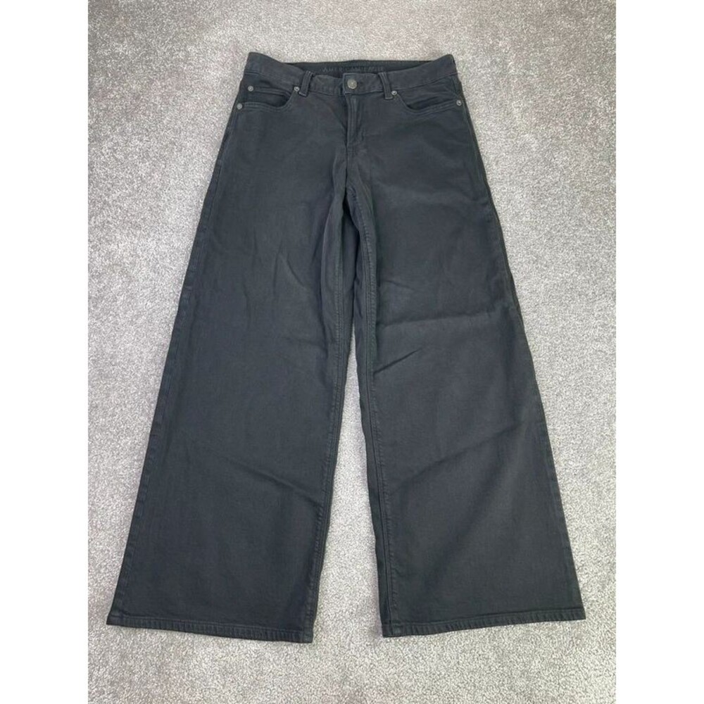 American Eagle Ultra Wide Leg Jeans Women’s 4 Black